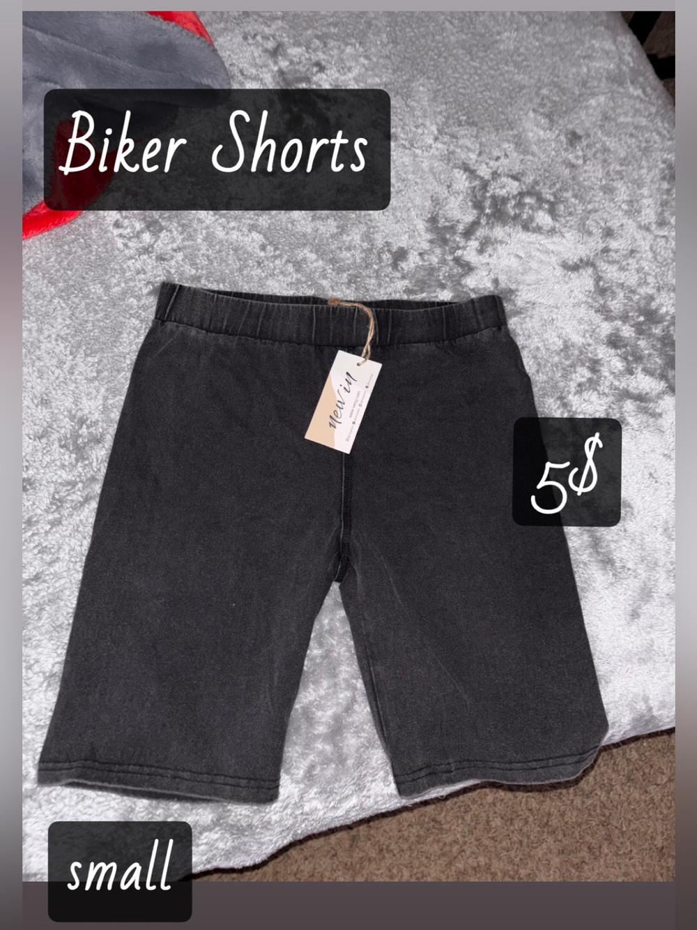 Biker Shorts - Black Small